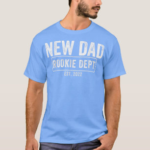 T-shirt Mens Nouveau Papa Rookie Dept Bientôt être Papa No