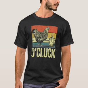 T-shirt Mens O'cluck claquant poulet fermier o'clock alar