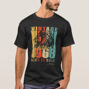 T-shirt Mens Octobre 1968 54 Année Old Limited Edition Lio