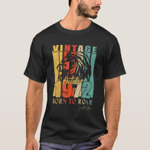 T-shirt Mens Octobre 1972 50 Année Old Limited Edition Lio