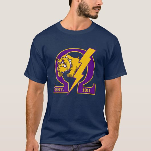 T-shirt Mens Omega-1911 Da Bruhz Bulldog Psi-Phi Ques (Devant)