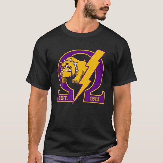 T-shirt Mens Omega-1911 Da Bruhz Bulldog Psi-Phi Ques (Devant)