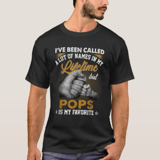 T-shirt Mens On M'A Appelé Beaucoup De Noms Mais Pops Est
