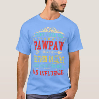 T-shirt Mens On M'Appelle Pawpaw Partenaire Dans Crime Drô