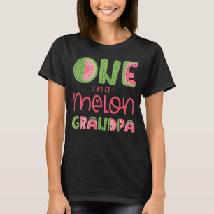 T-shirt Mens One In A Melon Grandpa Cute Watermelon First