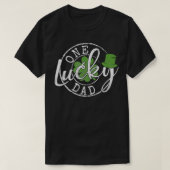 T-shirt Mens One Lucky Dad Funny Father Irish St Patrick's (Design devant)