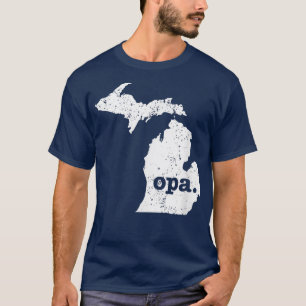T-shirt Mens Opa T Michigan T Grand-père allemand T 