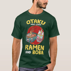 T-shirt Mens Otaku qui aime Ramen et Boba - Otaku Bubble