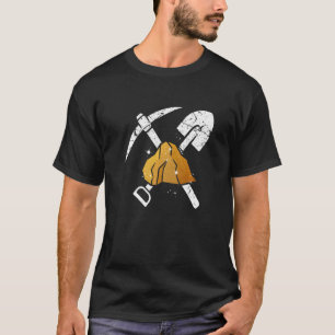 T-shirt Mens Outils d'extraction d'or Marmer Shovel Gold P