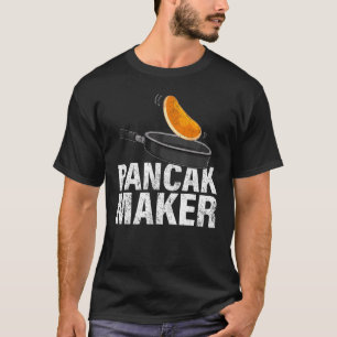 T-shirt Mens Pancake Maker Petit-Déjeuner Nourriture Panca