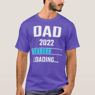 T-shirt Mens Papa 2022 Chargement Bientôt Être Papa Grosse