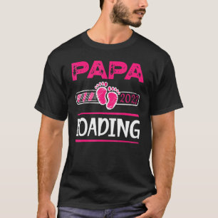 T-shirt Mens Papa 2023 Chargement Bientôt Être Papa Bébé F