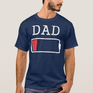 T-shirt Mens papa Batterie basseEmpty Matching père s