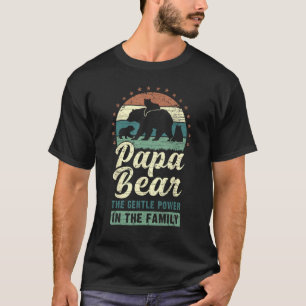 T-shirt Mens Papa Bear 3 petits 3 enfants papa grand-père