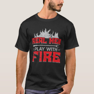 T-shirt Mens Papa Chef Du Barbecue Grill Père BBQ