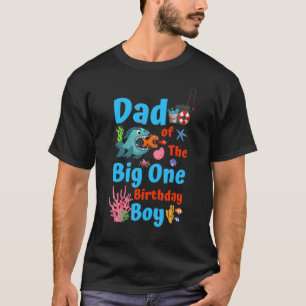 T-shirt Mens Papa Cite Papa Du Big One Birthday Boy Fis