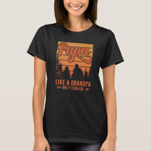 T-shirt Mens Papa Comme Un Grand-Père Seulement Père Glaci