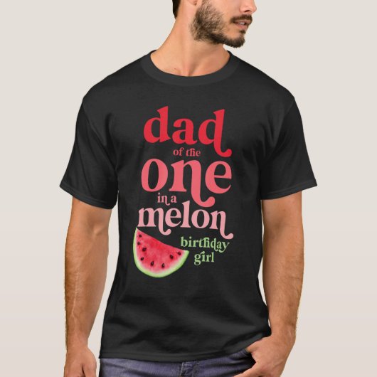 T-shirt Mens Papa De Celui Dans Un Melon Anniversaire Fill (Devant)