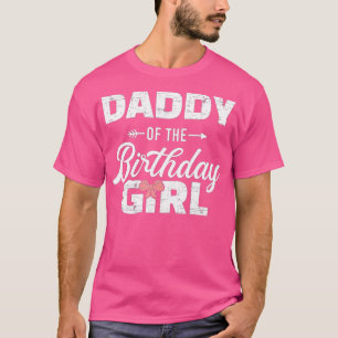 T-shirt Mens papa de la fille d'anniversaire correspondant