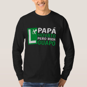 T-shirt Mens Papa En Pratique Amusement Fun Futur Novato G