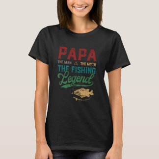T-shirt Mens Papa Homme Mythe Pêche Légende Pêche Drôle Pê
