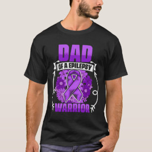 T-shirt Mens Papa Of Epilepsy Warrior Epilepsy Survivor Ep