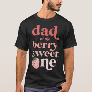 T-shirt Mens Papa of the Berry Sweet One Strawberry First