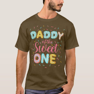 T-shirt Mens Papa Of The Sweet One Shirt 1er Anniversaire