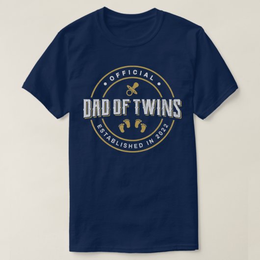 T-shirt Mens Papa of Twins 2022 New Daddy To Be Funny Expe (Design devant)