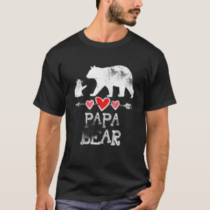 T-shirt Mens Papa Ours Fête des pères Amusants Un Cube Enf