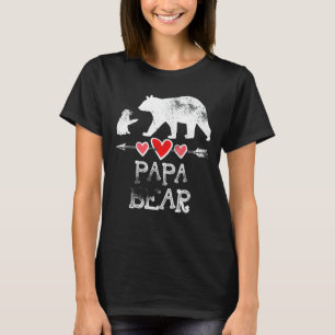 T-shirt Mens Papa Ours Fête des pères Amusants Un Cube Enf