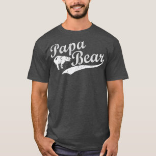 T-shirt Mens Papa Ours T Fête des pères Papa Cadeau Meille