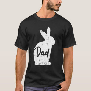 T-shirt Mens papa papa Bunny Matching Group Funny Family E