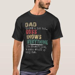 T-shirt Mens Papa Patron Tout Savoir Rétro Noël Gran