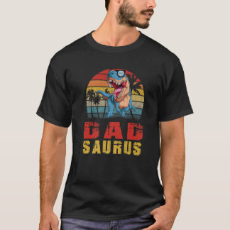 T-shirt Mens Papa Saurus Dinosaur Dadsaurus Funny T Rex Lo