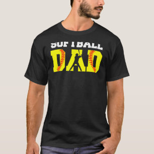 T-shirt Mens Papa Softball Vêtements Jaune Softball Papa G