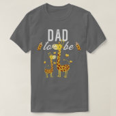 T-shirt Mens Papa To Be Giraffe Baby shower mignon (Design devant)