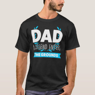 T-shirt Mens Papa Une Légende Entre Dans Le Terrain Père