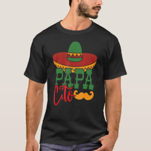 T-shirt Mens Papacito Serape Mexicaine Sombrero Cinco De M