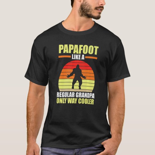 T-shirt Mens Papafoot Comme Un Grand-Père Régulier
