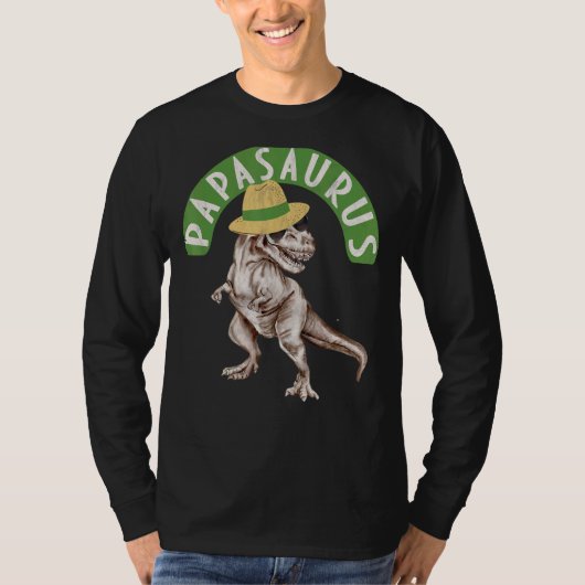 T-shirt Mens Papasaurus (Devant)