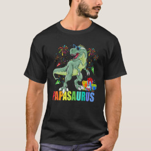 T-shirt Mens Papasaurus Anniversaire Rex Dinosaur Papa Sau