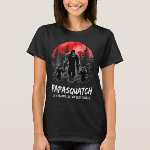 T-shirt Mens Papasquatch Comme Un Grand-Père Juste Beaucou