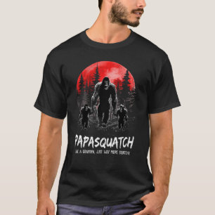 T-shirt Mens Papasquatch Comme Un Grand-Père Juste Beaucou