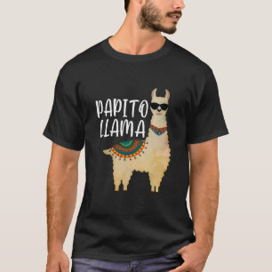 T-shirt Mens Papito Llama espagnol Daddy Funny Llama 