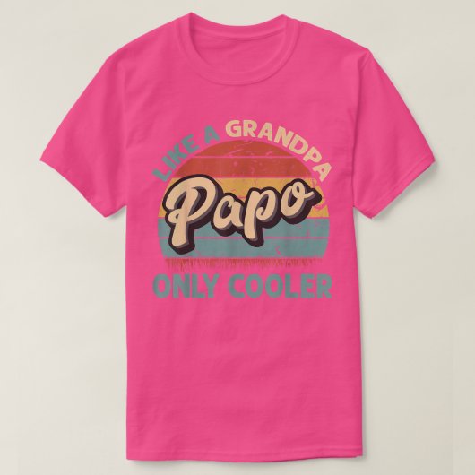 T-shirt Mens Papo Comme Un Grand-Père Seulement Glacière P (Design devant)