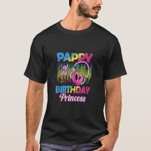 T-shirt Mens Pappy of the Birthday Princess Music Lover Ma