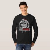 T-shirt Mens Pappysaurus Rex Dinosaur Pappy Saurus Père (Devant entier)