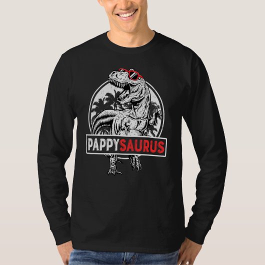T-shirt Mens Pappysaurus Rex Dinosaur Pappy Saurus Père (Devant)