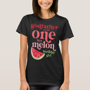 T-shirt Mens Parrain De L'Un Dans Un Melon Anniversaire Fi